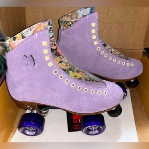 Moxi Lolly Roller Skates Size 8 Lilac - Brand New